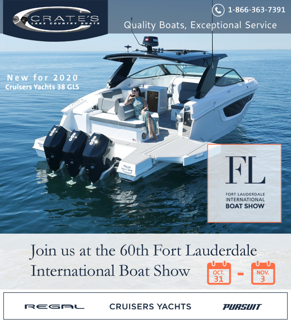 Fort Lauderdale Boat Show 2019 Crate's Lake Country Boats Quality